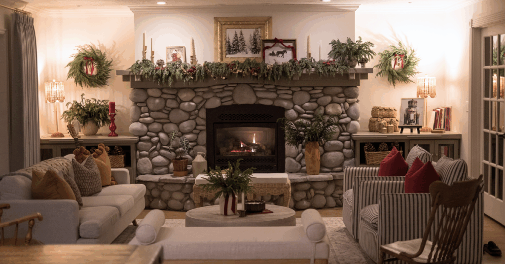 cozy Christmas decor and DIY Christmas pillow covers