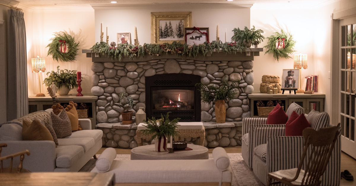 cozy Christmas decor with DIY Christmas pillow covers