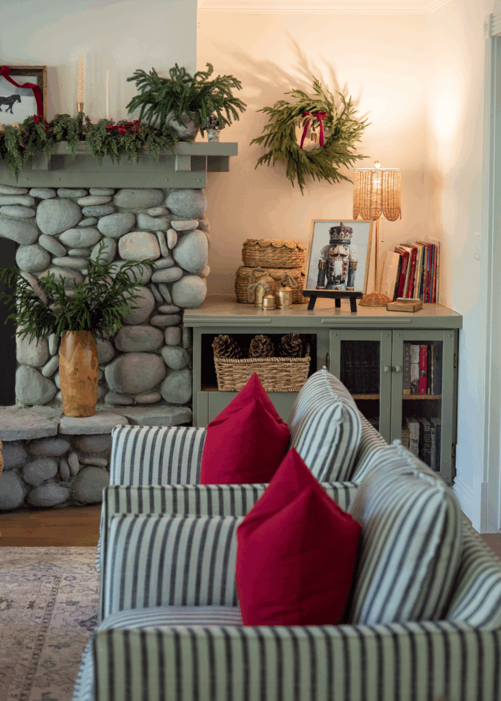 cozy Christmas decor and DIY Christmas pillow covers