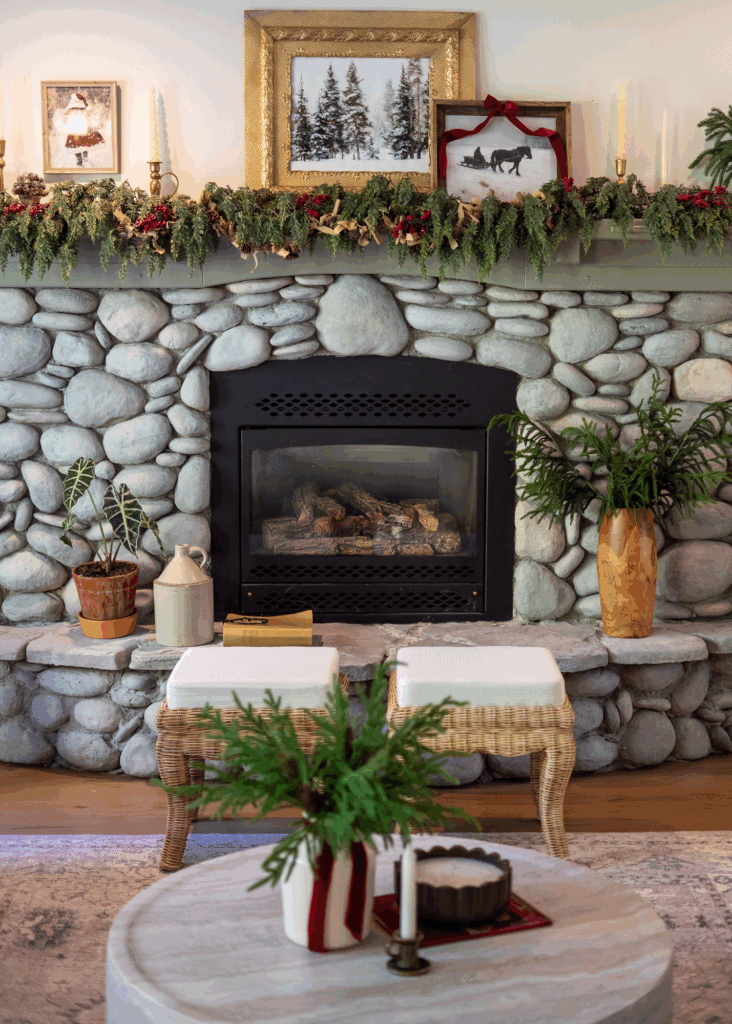 cozy Christmas decor and DIY Christmas pillow covers