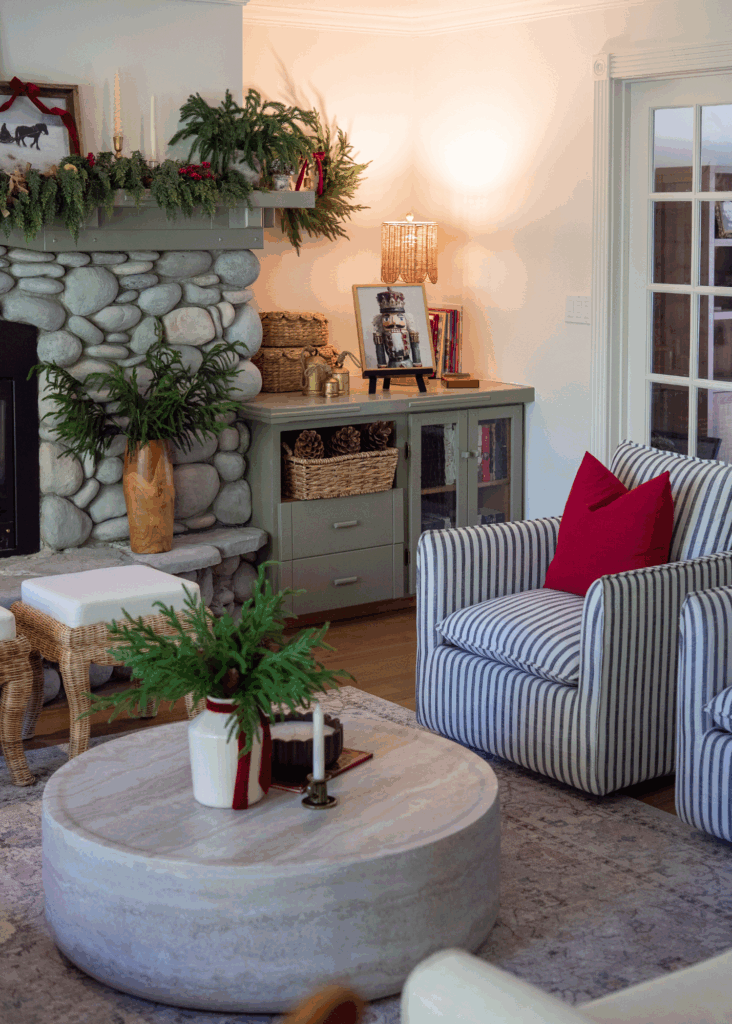 cozy Christmas decor and DIY Christmas pillow covers