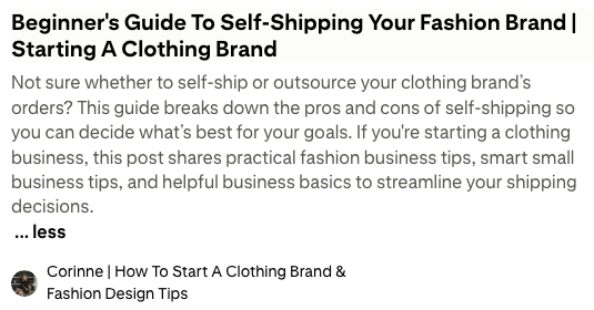 Pinterest marketing for clothing brand owners